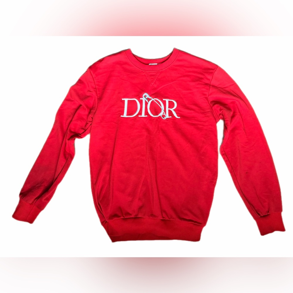 Dior Men's Red Crewneck Sweater